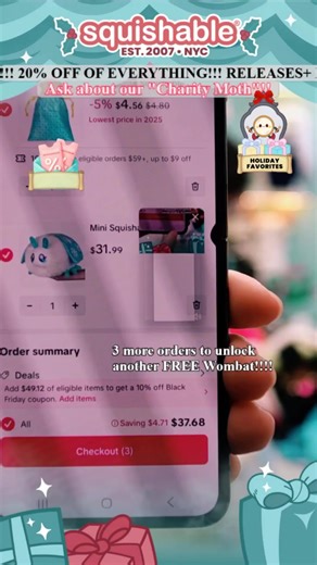 Mini Squishable Yeti Plush Toy | plush toy