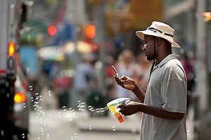 Street Photographs of People Texting