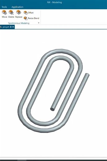 Design of Paper Clip with Advanced Sweep Command_3D Modelling Tutorial in NX Software