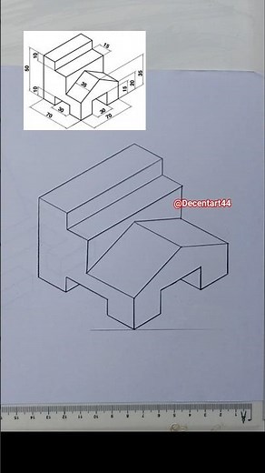 How to draw isometric drawing? 😍