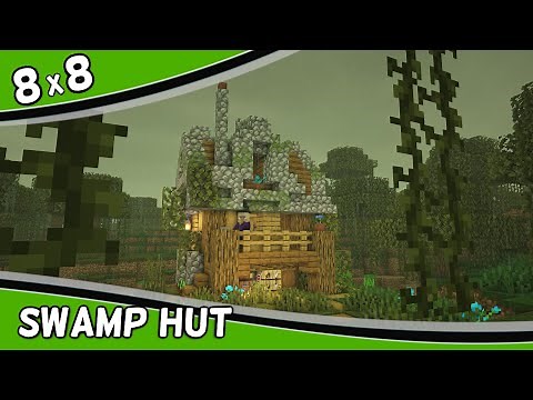 Swamp Hut 8x8 Tutorial: How to Build a Early Game Witch Hut in Minecraft 1.20