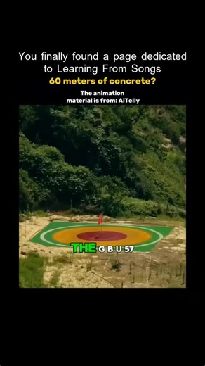 Learn From Songs | Explanation: The video describes the GBU-57 Bunker Buster, a massive bomb weighing 326 tons that's designed to destroy underground... | Instagram