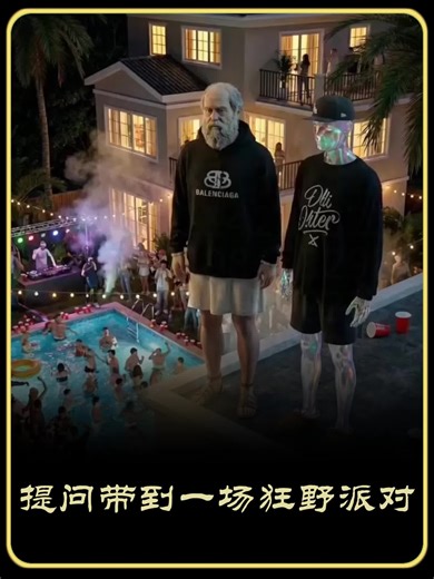 苏格拉底那套烦人的提问带到一场狂野派对上