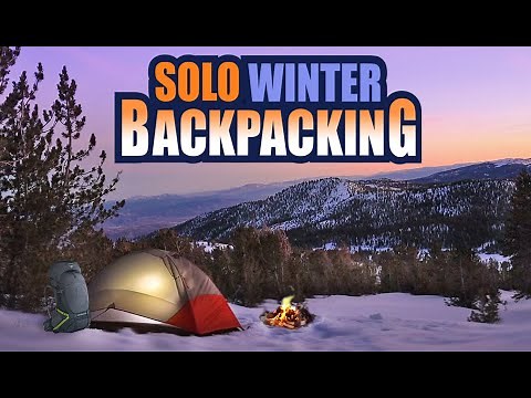 Winter Camping/ Snowshoeing On a WILDERNESS Mountain | Solo Backpack Adventure!