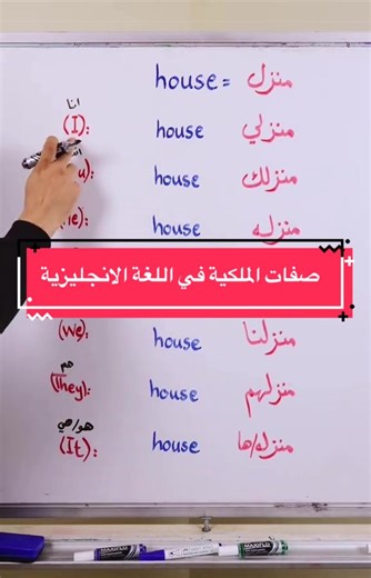 صفات الملكية درس مهم جداً . #انجليزي_مبسط #english #انجليزي_للجميع #learnontiktok #تعلم_اللغة_الإنجليزية