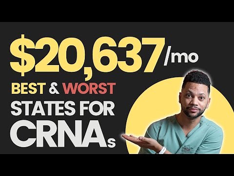 Which states pay CRNAs the most (and least) with cost of living adjustment | Nurses To Riches