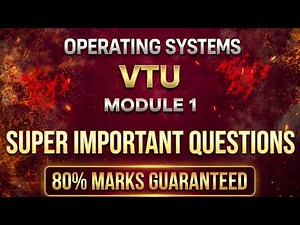 Operating systems BCS303 VTU FULL MODULE With IMPORTANT QUESTIONS