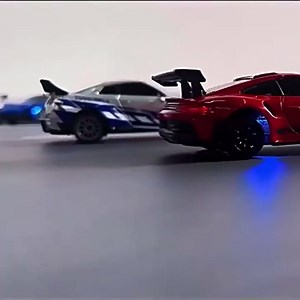 1:43 RC Drift Car 20KM/H with Gyro, 2.4G 4WD Full Proportional Alloy Sport Racing Car, Adjustable Speed, LED Lighting for Teens & Adults-D43-01
