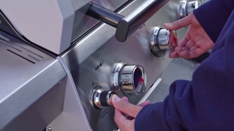 Monument Grills Mesa 3-Burner Propane Gas Grill, Stainless Steel, Clear View Lid, LED Controls