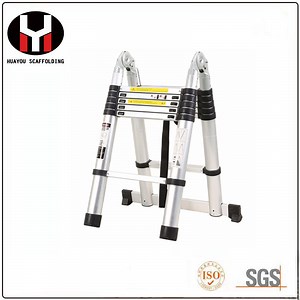 [Hot Item] 150kg Max Loading Aluminum Ladder Aluminium Telescopic Ladder Extension Ladder Step Ladder Foldable Ladder