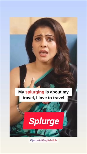 Splurge Meaning in Hindi | Splurge Pronunciation | Daily Use English Word 💸