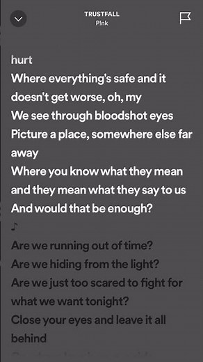 P!nk - TRUSTFALL #lyrics #spotifylyrics #hits #tiktok #lyricspot #pink #trustfall