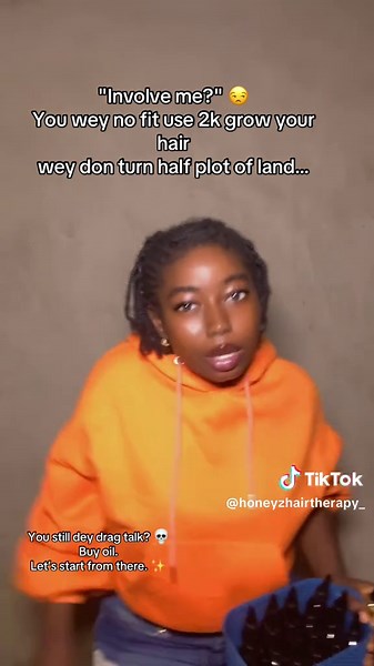 No shade, no fight 😭 Healthy hair is intentional. 💚 Honeyz Hair Therapy Oil 50ml – ₦2,000 | 100ml – ₦3,500 DM us on WhatsApp to order 📲 07036911820/ click the link in the bio Nationwide Delivery ✅ #involvemechallenge #fyp #hairgrowthjourney #honeyzhairtherapy #hairgrowth