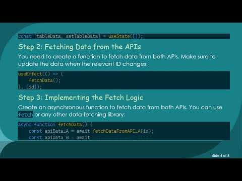 How to Efficiently Join Data from Two APIs in a React Table using Javascript