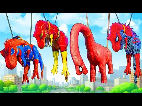 T Rex vs Mosasaurus Dinosaur Battle in Jurassic World Evolution 3