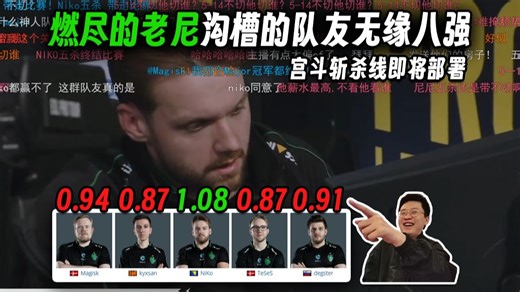 【玩机器】幽默猎鹰自己搞丢自己的八强，NiKo到了生死BO3的图三彻底乏力，但更沟槽的队友们数据一个个都在宫斗斩杀线的边缘