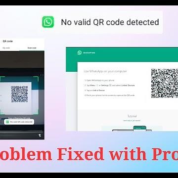 WhatsApp No Valid QR Code Detected Problem Fix || WhatsApp QR Code Not Working Problem Fix ||