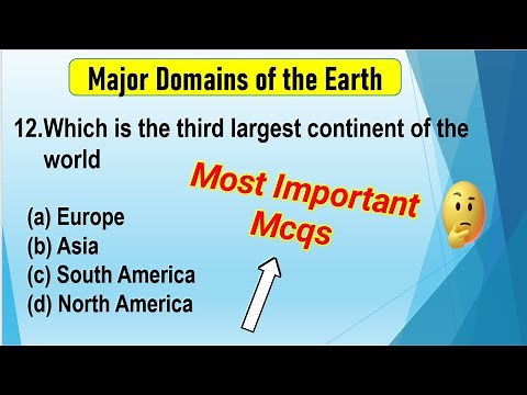 Major Domains of the Earth Class 6 MCQs Questions with Answers | Class 6 Geography ch-5Mcqs