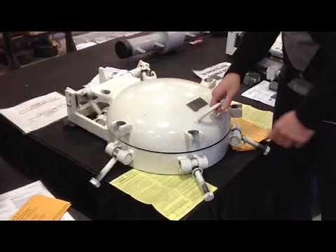 Elliptical T-Bolt Hinged Closure Manways, Davit Hinged Closures, Pressure Vessel Closures, Manways