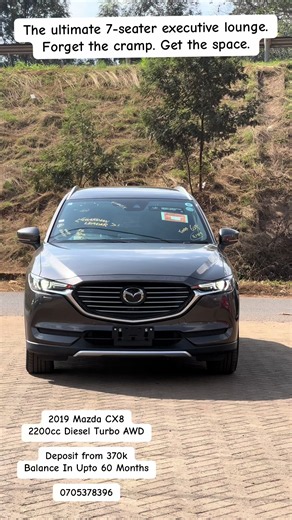 Meet the 2019 Mazda CX-8 2.2L Diesel. Beyond the sleek KODO design, you’re getting: ✅ Massive 450Nm of torque for effortless highway cruising. ✅ 6-seater captain-chair luxury (or 7-seater versatility). ✅ Nappa leather & Bose premium sound system. ✅ Incredible fuel efficiency for long-distance family travel.#familycar #momcar #kenyantiktok🇰🇪 #mazdacx8 #cx8