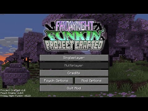 Friday Night Funkin Project Creafted Full mod, (fnf MOD) (Minecraft)