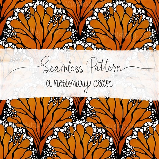 Monarch Butterfly Wing Seamless Pattern, Colorful Digital Paper (PNG 300 DPI) - Etsy