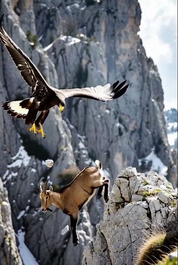 Golden Eagle vs Mountain Goat – Nature’s Most Extreme Hunt
