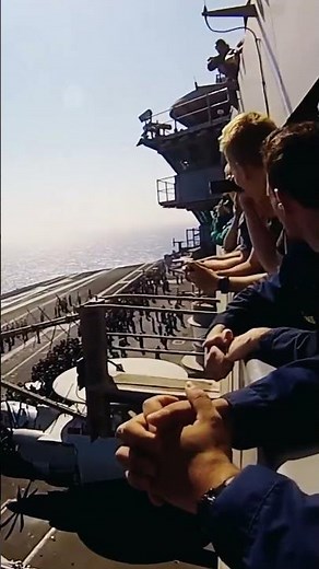 Supersonic F/A-18 Super Hornet Flyby at Aircraft Carrier #SuperHornet #AircraftCarrier #Supersonic