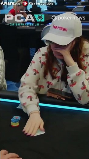 WHAT...? | $10,300 PCA Main Event Day 3 | PokerStars PCA 2023 #shorts