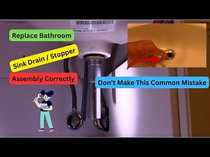 How To Replace A Bathroom Sink Drain / Stopper