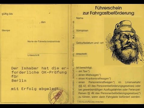 P-Schein - Personenbeförderungsschein Info für den Rettungs- und Krankentransport, Taxi u. Mietwagen