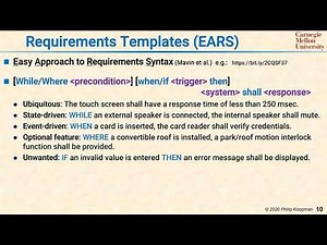 L07 10 Requirements Templates (EARS)