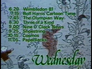 Wednesday 1st July 1981 BBC1
