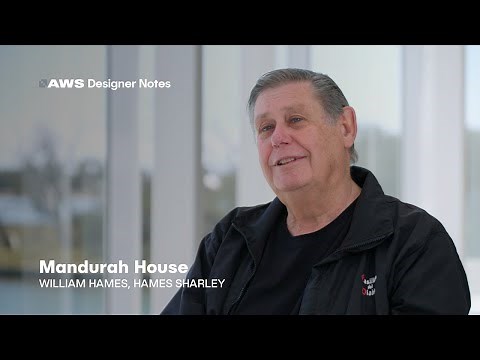 AWS Designer Notes - Mandurah House - Hames Sharley