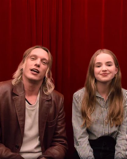 Netflix UK & Ireland on Instagram: "Iconic Stranger Things duo @bowerjamie and @nellfisher_ take a moment to answer some questions from the @nationalyouththeatre."