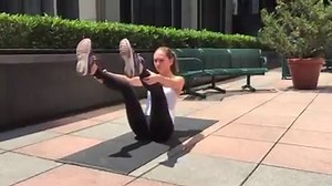 Can you do an open-leg rocker? (Note: It's totally okay to start out with bent legs if you're not strong enough yet!) | Health