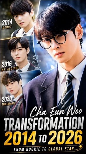 Cha Eun-woo Transformation 2014 ➜ 2026 ✨ #chaeunwoo #kpop #astro #youtubeshorts #shorts