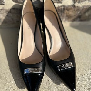 Coach Black Patent Leather Heels