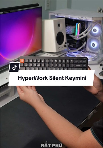 Tạp Hoá Công Nghệ (@taphoacongnghe) - Bàn phím HyperWork Silent Keymini 75% một mẫu phím phù hợp cho anh em văn phòng, yên tĩnh #docongnghe #review #xuhuong #tiktokshop #taphoacongnghe #keyboard #hyperwork #hyperworksilentium