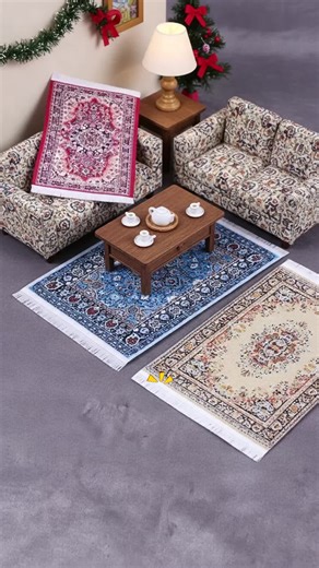 Mini Carpets for Dollhouse Decor - Random Styles