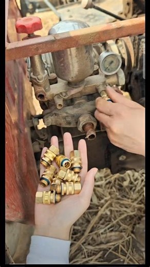 Air Compressor Quick Coupler Fitting | Easy Pneumatic Connector Installation #Shorts