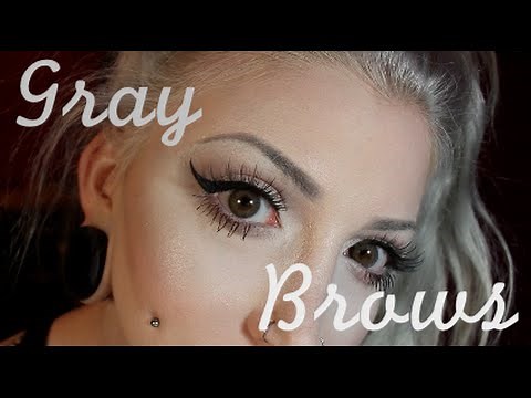 Eyebrow Tutorial for Silver/White/Grey/Gray Hair.