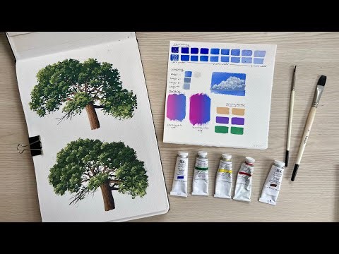 Gouache for beginners | Learn the basics and paint a gouache study with me!