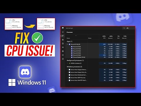 How to Fix Discord High CPU Usage on PC | Lower CPU Usage in Discord