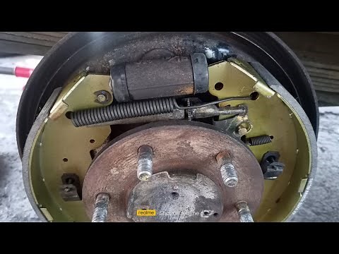 Rear brakes brake shoe replace WL Ford ranger 2005 Model
