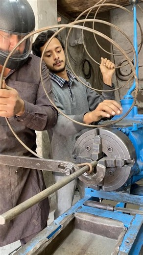 Heavy Duty Spring Making Process 🔥 | Skilled Craftsman Making Powerful Spring with Helmet