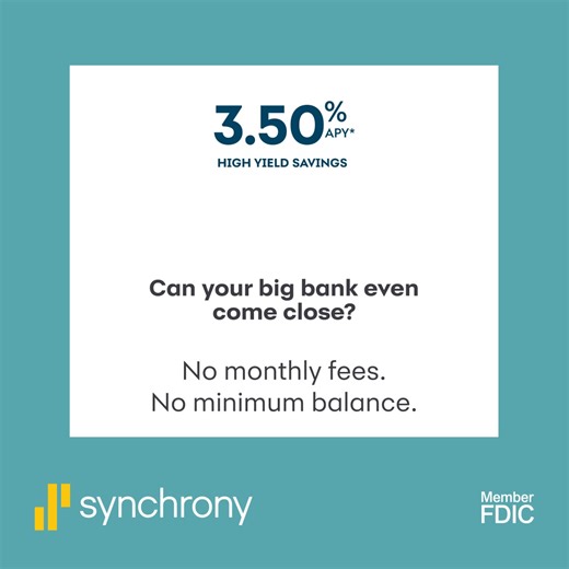 Grow your savings with a fantastic rate—and enjoy ongoing access to your money if you need it. | Synchrony Bank