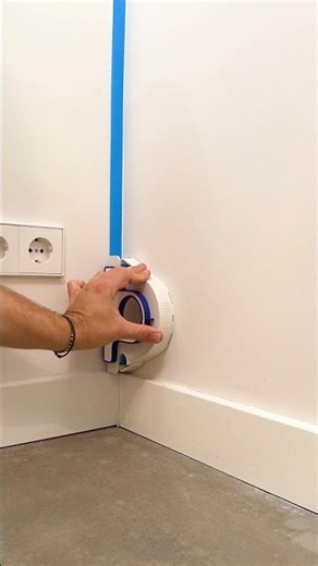 The easiest way to mask perfect paint edges! #diy