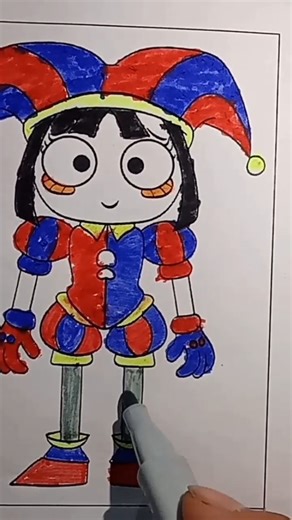 🤡Painted clown#color #art #trending