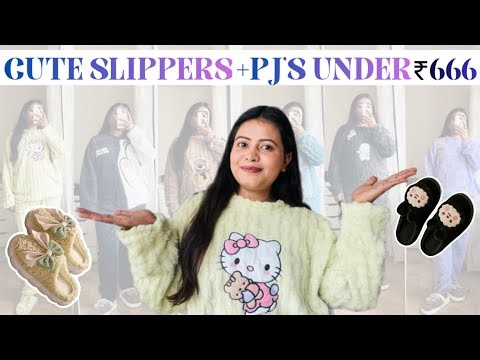 ✨STOP SCROLLING! 🚨 Warmest Meesho Night Suit & SLIPPERS Haul UNDER ₹666! | Cozy Winter Home Wear